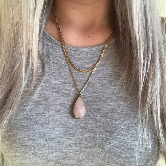 Francesca's Collections Jewelry - Layered gold necklace with pendant